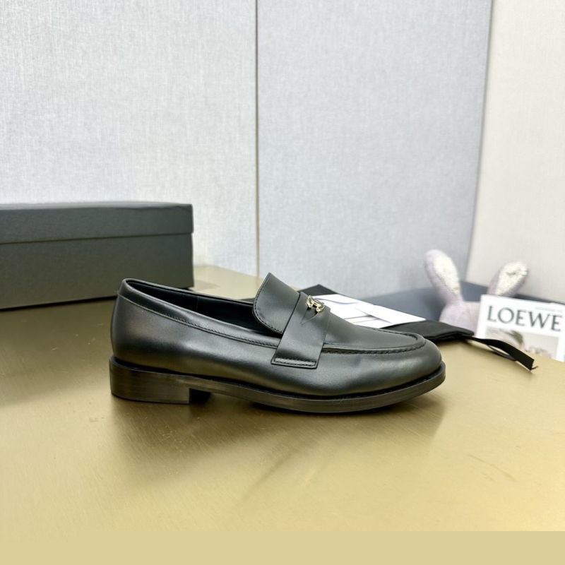 Ch*el leather shoes
